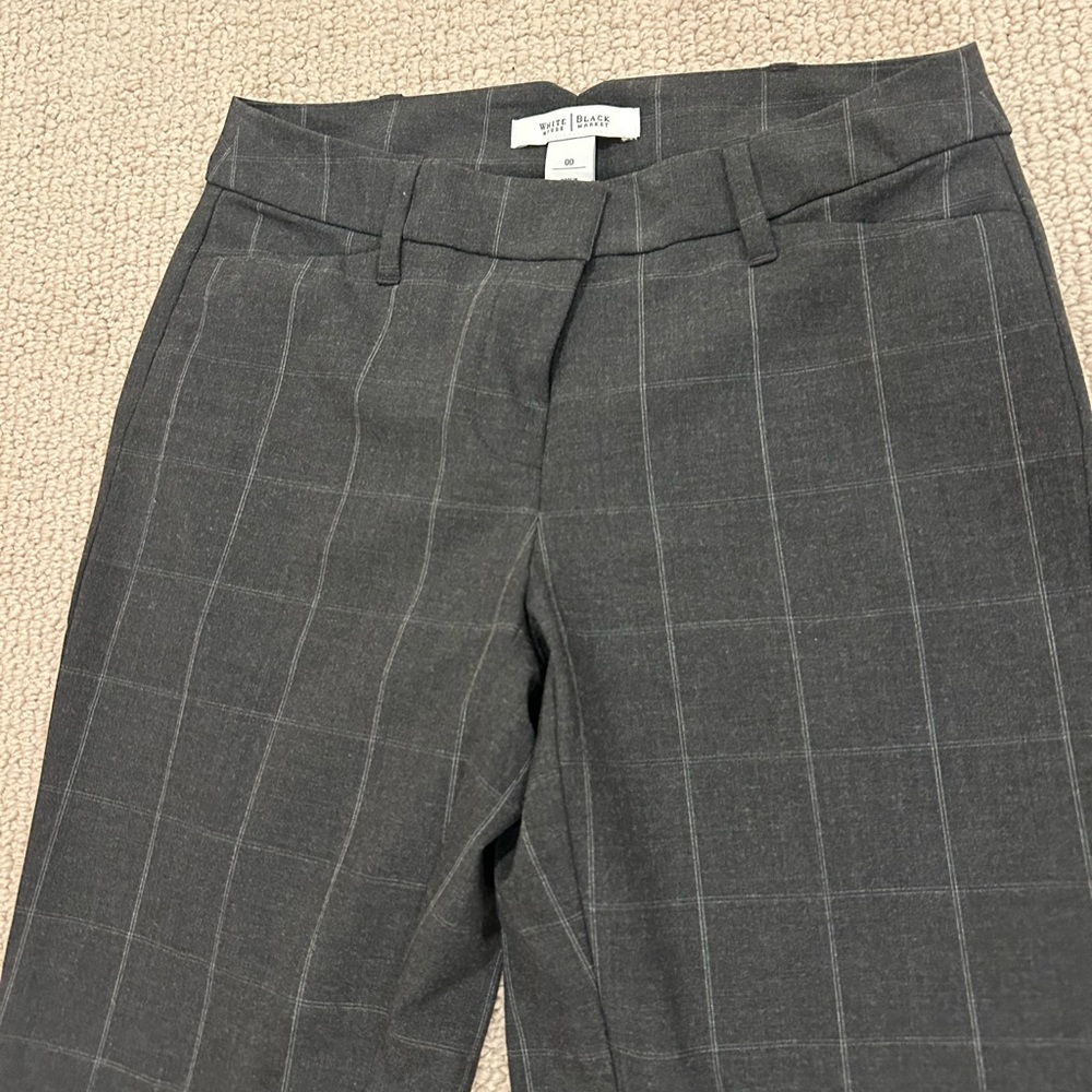 00 WHBM gray bootcut pants EUC